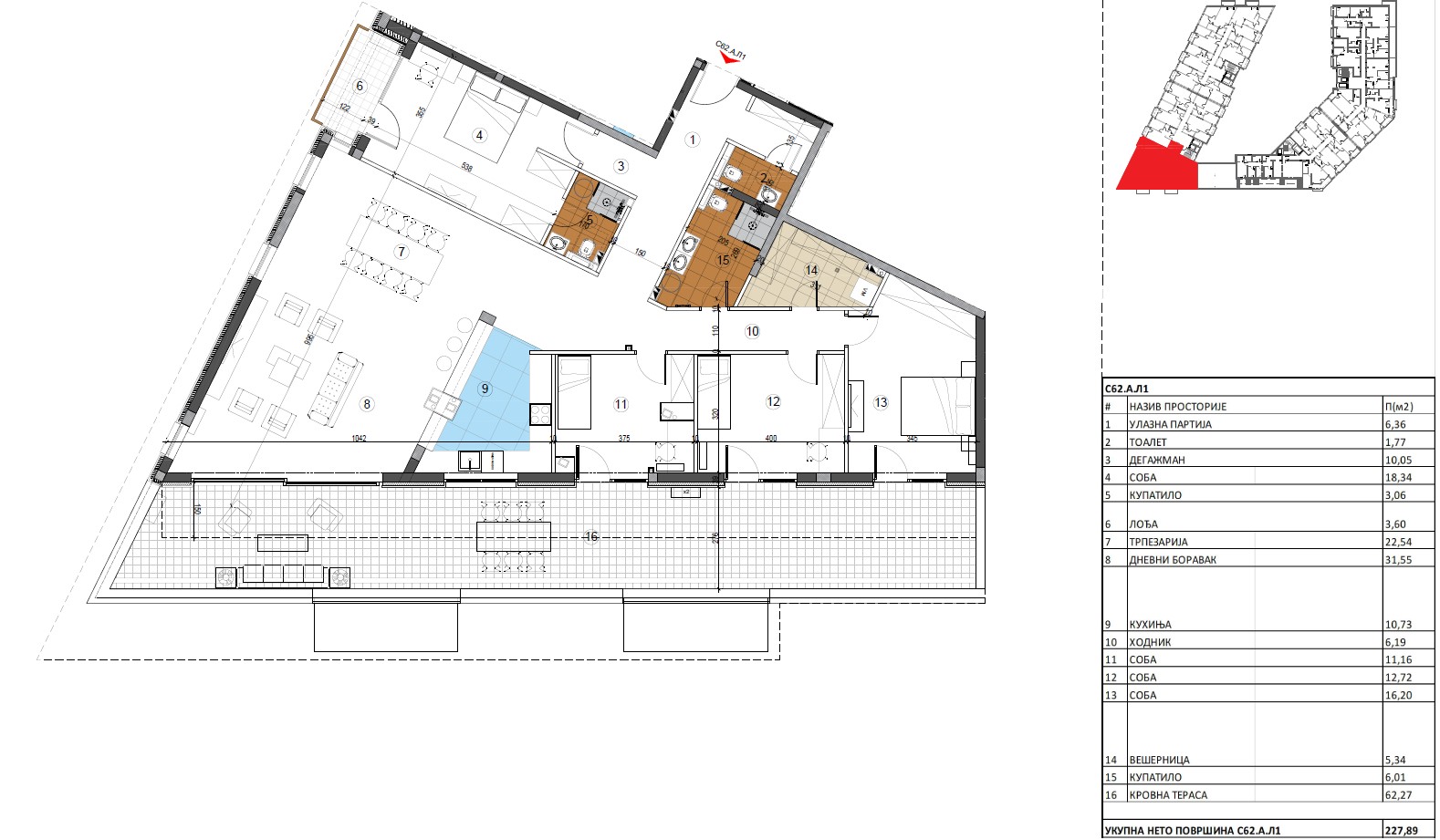 prodaja stanova pent house novogradnja tesla palace kragujevac nekretnine djordjevic i sin 45